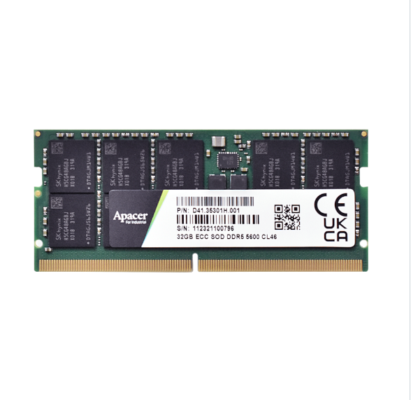 Apacer宇瞻/DDR5 W<i style='color:red'>ide</i> Temp. ECC SODIMM工規(guī)寬溫內(nèi)存條
