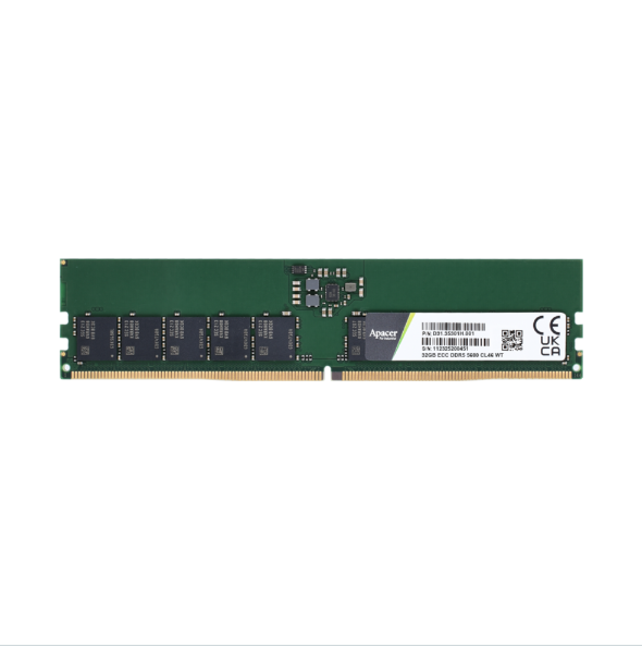 Apacer宇瞻/DDR5 W<i style='color:red'>ide</i> Temp. ECC UDIMM工規(guī)寬溫內(nèi)存條
