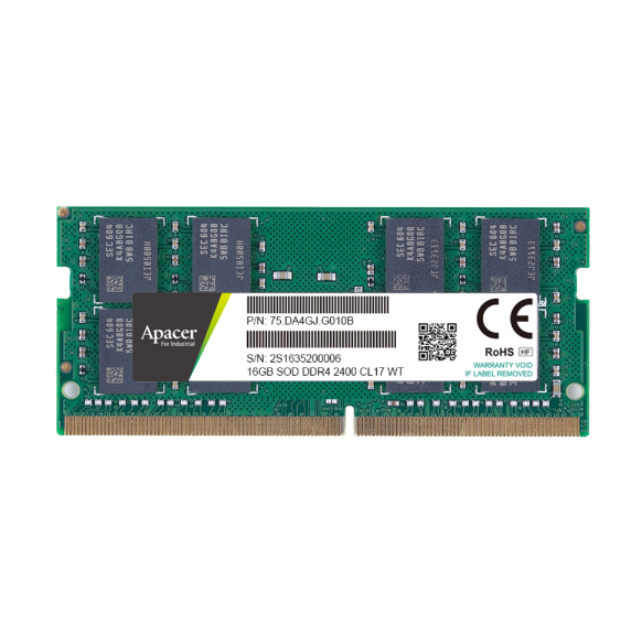 Apacer宇瞻/DDR4 W<i style='color:red'>ide</i> Temp. SODIMM工規(guī)寬溫內(nèi)存條