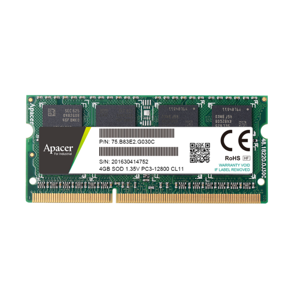 Apacer宇瞻/DDR3 W<i style='color:red'>ide</i> Temp. SODIMM工規(guī)寬溫內(nèi)存條